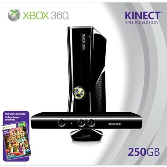 X-Box 360 S Console with Kinect (EUC, In Box) - Picture 1 of 11